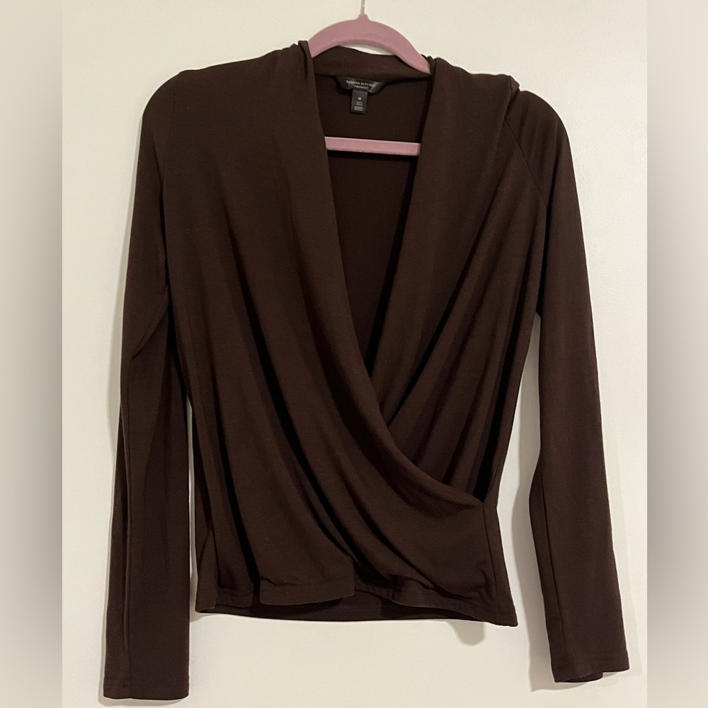 Banana Republic thread soft wrap top